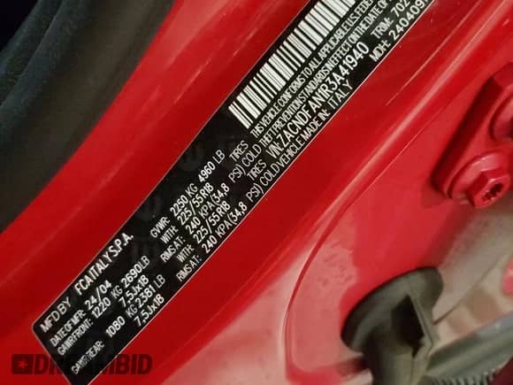 2024 Dodge Hornet GT с VIN ZACNDFAN1R3A41940, выставлен на аукционе Copart как лот 48390515 с пробегом 19 497 миль миль и Списание • Salvage title. История ставок и продаж доступна на DreamBid. Изображение 13.