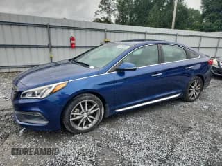 ✅ 2015 Hyundai Sonata Sport • VIN: 5NPE34AB1FH226595 • Лот: 84726305. Опубликован ранее на Copart с пробегом 74 745 миль. Бесплатный доступ к архиву аукционных продаж из США и подробный отчёт об истории автомобиля на DreamBid. Изображение 1.