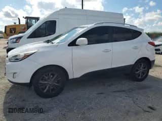 2014 Hyundai Tucson Limited with VIN KM8JUCAG1EU875301, listed as a Copart auction lot 66984305 with 135,661 mi miles and Salvage title. Bid and sale history available at DreamBid. Image 1.