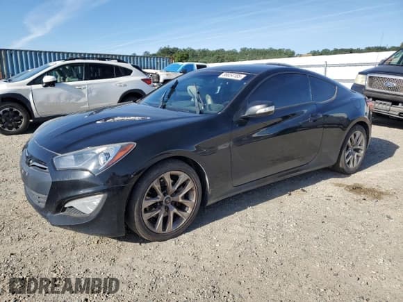 ✅ 2015 Hyundai Genesis Coupe R-Spec • VIN: KMHHU6KJ1FU123710 • Lot: 56654185. Listed on Copart with 152,595 mi. Free auction sales archive from the USA and detailed vehicle history report at DreamBid. Image 1.