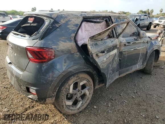 ✅ 2023 Hyundai Venue SEL • VIN: KMHRC8A32PU258802 • Lot: 79433764. Listed on Copart with Not provided. Free auction sales archive from the USA and detailed vehicle history report at DreamBid. Image 3.