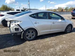 2018 Hyundai Elantra Value Edition with VIN 5NPD84LF6JH378412, listed as a Copart auction lot 89515895 with 71,456 mi miles and Salvage title. Bid and sale history available at DreamBid. Image 3.