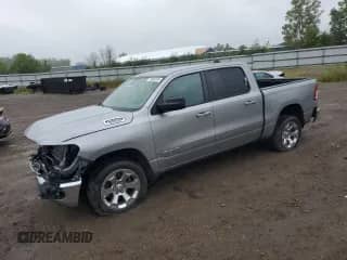 2022 Ram 1500 Big Horn with VIN 1C6RRFFG5NN368096, listed as a Copart auction lot 70000295 with 38,332 mi miles and Salvage title. Bid and sale history available at DreamBid. Image 1.