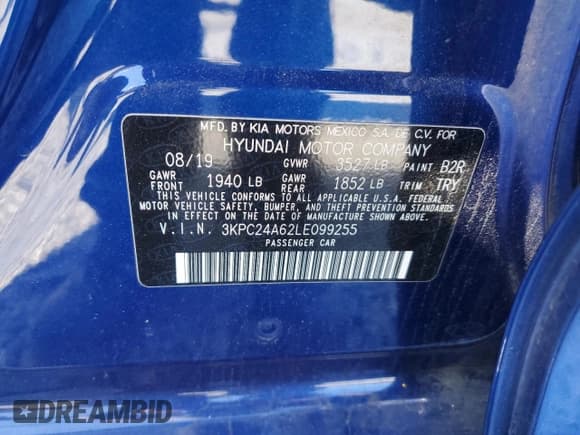 ✅ 2020 Hyundai Accent SE • VIN: 3KPC24A62LE099255 • Лот: 88876655. Опубликован ранее на Copart с пробегом 116 373 миль. Бесплатный доступ к архиву аукционных продаж из США и подробный отчёт об истории автомобиля на DreamBid. Изображение 15.