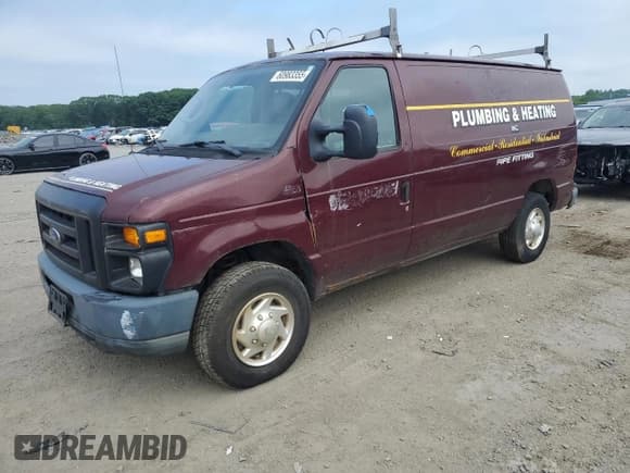 ✅ 2011 Ford Econoline Cargo Commercial • VIN: 1FTNE2EW7BDB08062 • Lot: 60983355. Listed on Copart with 148,435 mi. Free auction sales archive from the USA and detailed vehicle history report at DreamBid. Image 1.