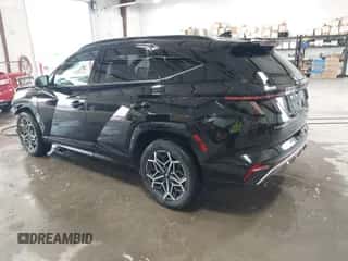 2024 Hyundai Tucson N Line with VIN KM8JFCD10RU167855, listed as a IAAI auction lot 43178225 with 46,635 mi miles and . Bid and sale history available at DreamBid. Image 3.