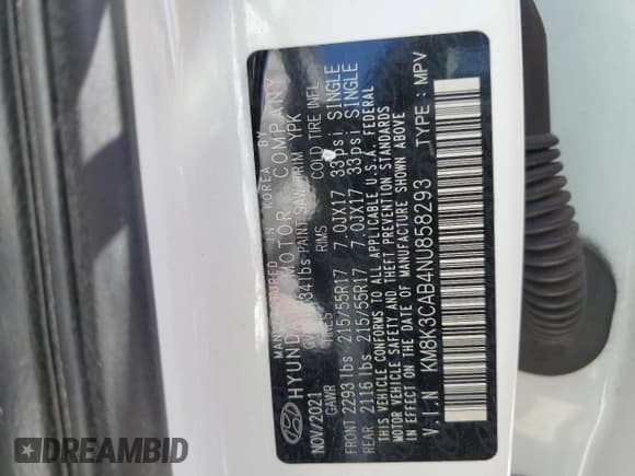 ✅ 2022 Hyundai Kona SEL • VIN: KM8K3CAB4NU858293 • Лот: 56048064. Опубликован ранее на Copart с пробегом 62 060 миль. Бесплатный доступ к архиву аукционных продаж из США и подробный отчёт об истории автомобиля на DreamBid. Изображение 13.