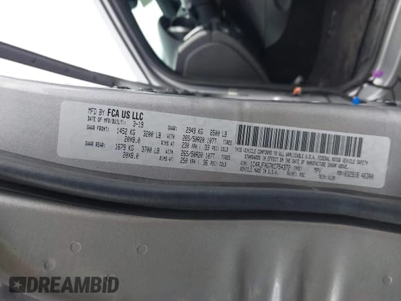 ✅ 2019 Jeep Grand Cherokee Altitude • VIN: 1C4RJFAG7KC754372 • Лот: 43313030. Опубликован ранее на IAAI с пробегом 59 463 миль. Бесплатный доступ к архиву аукционных продаж из США и подробный отчёт об истории автомобиля на DreamBid. Изображение 9.