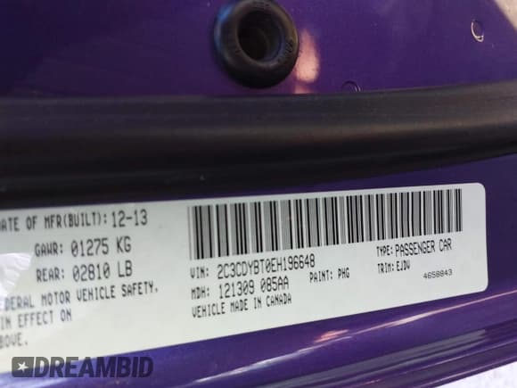 ✅ 2014 Dodge Challenger R/T 100th Anniversary Appearance • VIN: 2C3CDYBT0EH196648 • Lot: 41842511. Wystawiony na IAAI z przebiegiem 84 104 mil. Bezpłatny archiwum sprzedaży aukcyjnych z USA i szczegółowy raport historii pojazdu na DreamBid. Zdjęcie 9.