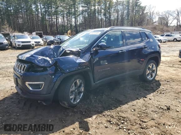 2018 Jeep Compass Limited z VIN 3C4NJDCB9JT222614, wystawiony jako Copart lot #53231485 z przebiegiem 55 604 mil mil oraz Szkoda całkowita • Salvage title. Historia ofert i sprzedaży dostępna na DreamBid. Obrazek 1.