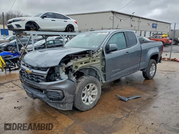 ✅ 2022 Chevrolet Colorado 2WD LT • VIN: 1GCHSCEA5N1171053 • Lot: 92052785. Listed on Copart with 28,775 mi. Free auction sales archive from the USA and detailed vehicle history report at DreamBid. Image 1.