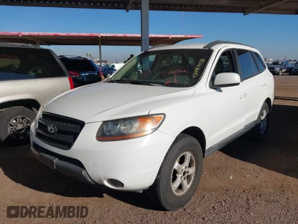✅ 2008 Hyundai Santa Fe GLS • VIN: 5NMSG13D78H214116 • Lot: 43787038. Listed on IAAI with 175,522 mi. Free auction sales archive from the USA and detailed vehicle history report at DreamBid. Image 2.