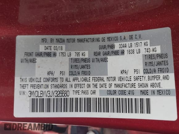 ✅ 2018 Toyota Yaris • VIN: 3MYDLBYV3JY326680 • Lot: 43592766. Listed on IAAI with 75,488 mi. Free auction sales archive from the USA and detailed vehicle history report at DreamBid. Image 9.