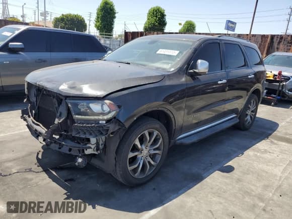 ✅ 2016 Dodge Durango Citadel • VIN: 1C4RDJEGXGC481813 • Lot: 61491855. Listed on Copart with 133,174 mi. Free auction sales archive from the USA and detailed vehicle history report at DreamBid. Image 1.