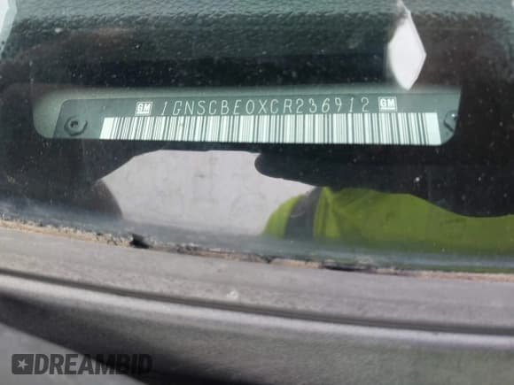 ✅ 2012 Chevrolet Tahoe LT • VIN: 1GNSCBE0XCR236912 • Lot: 43115227. Listed on IAAI with 99,183 mi. Free auction sales archive from the USA and detailed vehicle history report at DreamBid. Image 9.