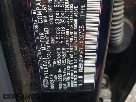 ✅ 2020 Hyundai Kona Limited • VIN: KM8K33A54LU410708 • Лот: 45738004. Опубликован ранее на Copart с пробегом 12 176 миль. Бесплатный доступ к архиву аукционных продаж из США и подробный отчёт об истории автомобиля на DreamBid. Изображение 13.