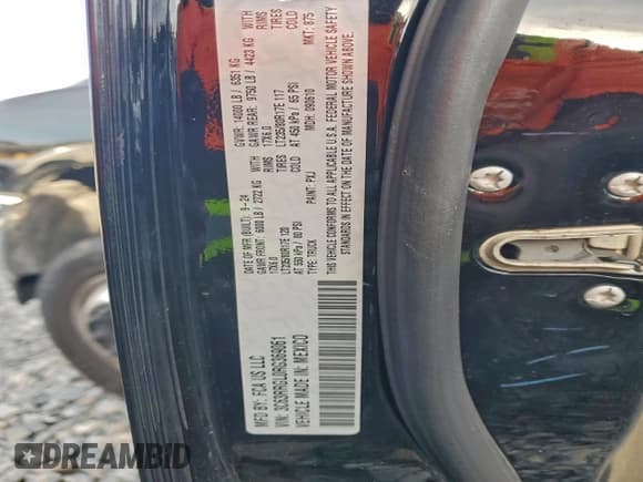 ✅ 2024 Ram 3500 Tradesman • VIN: 3C63RRGL0RG369061 • Лот: 95576625. Опубликован ранее на Copart с пробегом Не указан. Бесплатный доступ к архиву аукционных продаж из США и подробный отчёт об истории автомобиля на DreamBid. Изображение 12.