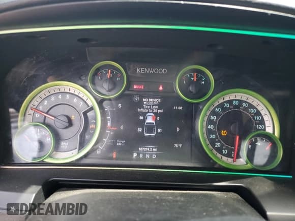 ✅ 2016 Ram 1500 Sport • VIN: 1C6RR7HT7GS282809 • Lot: 60872285. Listed on Copart with 107,274 mi. Free auction sales archive from the USA and detailed vehicle history report at DreamBid. Image 9.