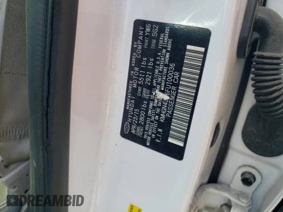 2015 Hyundai Genesis 3.8L z VIN KMHGN4JE6FU100036, wystawiony jako Copart lot #67147744 z przebiegiem 135 833 mil mil oraz Szkoda całkowita • Salvage title. Historia ofert i sprzedaży dostępna na DreamBid. Obrazek 13.