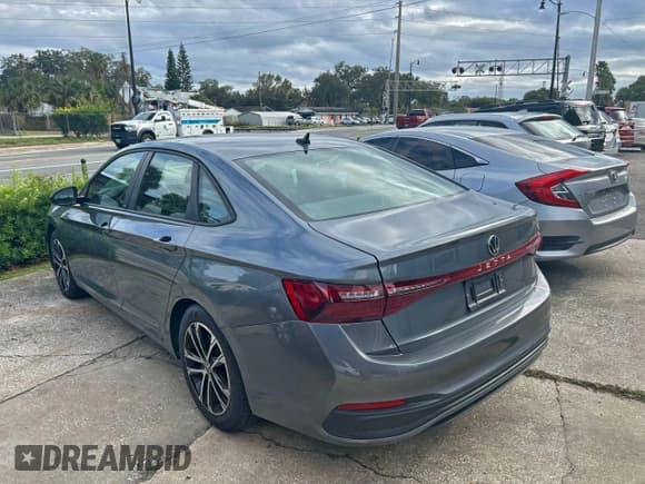 ✅ 2025 Volkswagen Jetta Sport • VIN: 3VWBX7BU1SM006738 • Lot: 96622915. Listed on Copart with 17,326 mi. Free auction sales archive from the USA and detailed vehicle history report at DreamBid. Image 3.