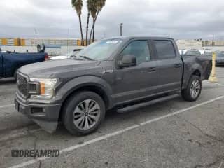 2018 Ford F-150 XL with VIN 1FTEW1CP7JKC25122, listed as a Copart auction lot 86538425 with 118,557 mi miles and Salvage title. Bid and sale history available at DreamBid. Image 1.