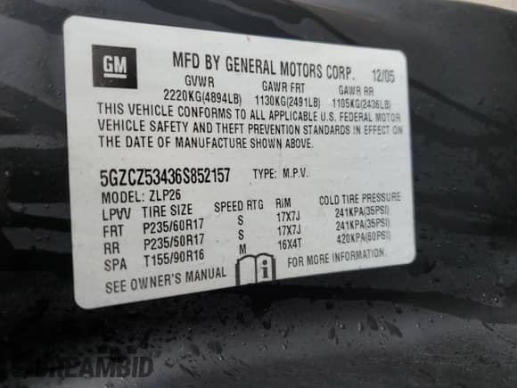 2006 Saturn VUE z VIN 5GZCZ53436S852157, wystawiony jako Copart lot #87389564 z przebiegiem 150 450 mil mil oraz Szkoda całkowita • Salvage title. Historia ofert i sprzedaży dostępna na DreamBid. Obrazek 13.