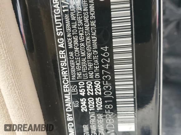 ✅ 2003 Mercedes-Benz C 240 • VIN: WDBRF81J03F374264 • Lot: 51058085. Wystawiony na Copart z przebiegiem 167 865 mil. Bezpłatny archiwum sprzedaży aukcyjnych z USA i szczegółowy raport historii pojazdu na DreamBid. Zdjęcie 14.