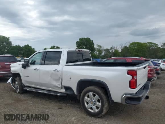 2022 Chevrolet Silverado 3500HD LTZ с VIN 1GC4YUE78NF344719, выставлен на аукционе Copart как лот 58080345 с пробегом 49 726 миль миль и Списание • Salvage title. История ставок и продаж доступна на DreamBid. Изображение 2.