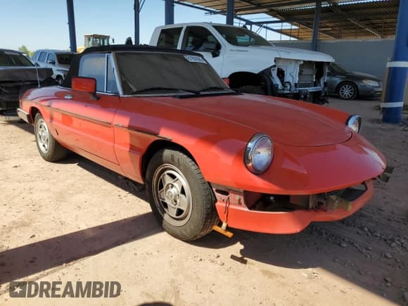 ✅ 1985 Alfa Romeo Spider Veloce • VIN: ZARBA5415F1021439 • Lot: 61650585. Wystawiony na Copart z przebiegiem 161 529 mil. Bezpłatny archiwum sprzedaży aukcyjnych z USA i szczegółowy raport historii pojazdu na DreamBid. Zdjęcie 4.