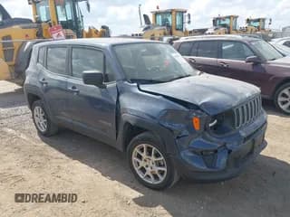 ✅ 2023 Jeep Renegade Latitude • VIN: ZACNJDB16PPP18685 • Lot: 43388283. Listed on IAAI with 57,818 mi. Free auction sales archive from the USA and detailed vehicle history report at DreamBid. Image 1.