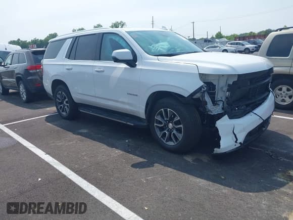 ✅ 2023 Chevrolet Tahoe LT • VIN: 1GNSKNKD6PR468151 • Lot: 42424378. Wystawiony na IAAI z przebiegiem 38 868 mil. Bezpłatny archiwum sprzedaży aukcyjnych z USA i szczegółowy raport historii pojazdu na DreamBid. Zdjęcie 1.