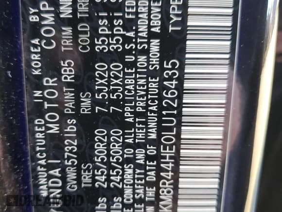 ✅ 2020 Hyundai Palisade SEL • VIN: KM8R44HE0LU126435 • Лот: 88122465. Опубликован ранее на Copart с пробегом 60 785 миль. Бесплатный доступ к архиву аукционных продаж из США и подробный отчёт об истории автомобиля на DreamBid. Изображение 14.