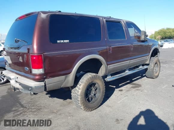 ✅ 2001 Ford Excursion Limited • VIN: 1FMNU42S91EA38911 • Lot: 43901211. Listed on IAAI with 151,972 mi. Free auction sales archive from the USA and detailed vehicle history report at DreamBid. Image 4.