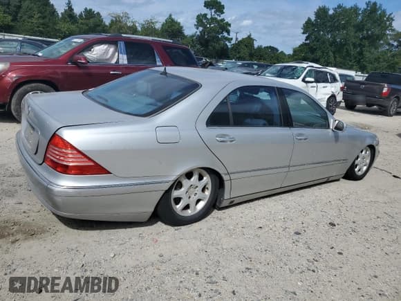 ✅ 2000 Mercedes-Benz S 320/430/500 • VIN: WDBNG75J6YA043807 • Lot: 70151654. Listed on Copart with Not provided. Free auction sales archive from the USA and detailed vehicle history report at DreamBid. Image 3.