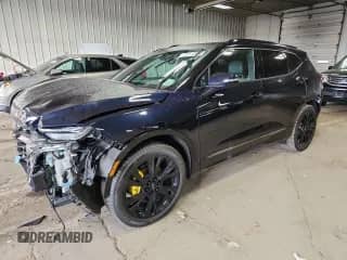 2020 Chevrolet Blazer RS z VIN 3GNKBKRS0LS721961, wystawiony jako Copart lot #82173095 z przebiegiem 72 860 mil mil oraz Nie do naprawy • Non repairable. Historia ofert i sprzedaży dostępna na DreamBid. Obrazek 1.