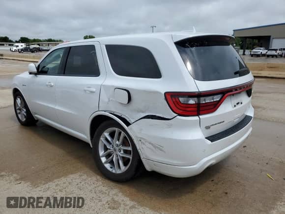 2022 Dodge Durango R/T with VIN 1C4SDHCTXNC130228, listed as a Copart auction lot 55443665 with 80,452 mi miles and Clean title. Bid and sale history available at DreamBid. Image 2.
