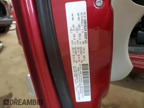 ✅ 2014 Chrysler Town & Country Touring L • VIN: 2C4RC1CG0ER461032 • Lot: 81019235. Listed on Copart with 136,384 mi. Free auction sales archive from the USA and detailed vehicle history report at DreamBid. Image 13.