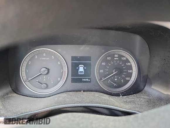 2019 Hyundai Tucson SE with VIN KM8J23A46KU842883, listed as a Copart auction lot 81144025 with 74,595 mi miles and Salvage title. Bid and sale history available at DreamBid. Image 9.