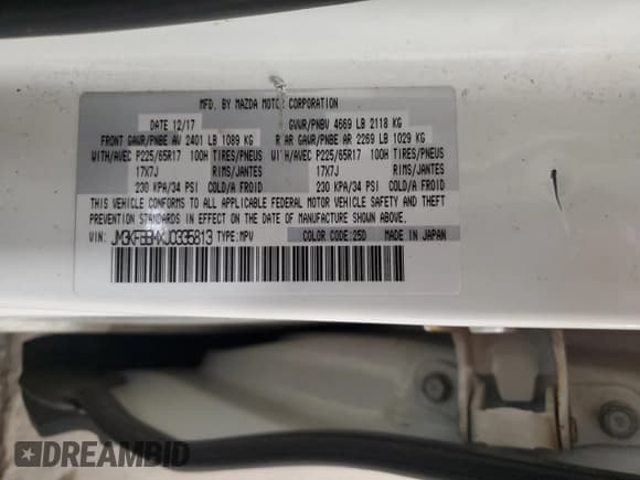 ✅ 2018 Mazda CX-5 Sport • VIN: JM3KFBBMXJ0335813 • Lot: 93412395. Wystawiony na Copart z przebiegiem 86 730 mil. Bezpłatny archiwum sprzedaży aukcyjnych z USA i szczegółowy raport historii pojazdu na DreamBid. Zdjęcie 14.