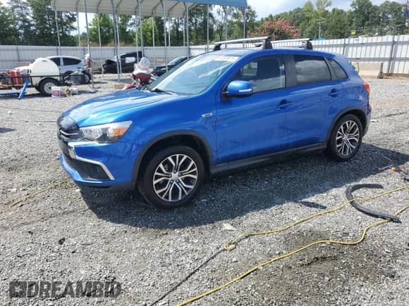 2018 Mitsubishi Outlander ES with VIN JA4AP3AU7JZ007330, listed as a Copart auction lot 64368615 with 103,532 mi miles and Salvage title. Bid and sale history available at DreamBid. Image 1.