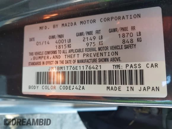 ✅ 2014 Mazda 3 i SV • VIN: JM1BM1T76E1176421 • Lot: 43559040. Wystawiony na IAAI z przebiegiem 120 107 mil. Bezpłatny archiwum sprzedaży aukcyjnych z USA i szczegółowy raport historii pojazdu na DreamBid. Zdjęcie 9.