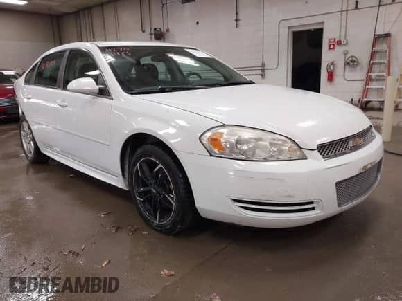 2012 Chevrolet Impala LT Fleet with VIN 2G1WG5E34C1215422, listed as a IAAI auction lot 42701413 with 159,291 mi miles and . Bid and sale history available at DreamBid. Image 1.