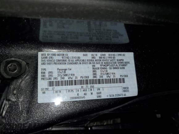 ✅ 2018 Ford Focus Titanium • VIN: 1FADP3J21JL316897 • Lot: 90242585. Wystawiony na Copart z przebiegiem 132 305 mil. Bezpłatny archiwum sprzedaży aukcyjnych z USA i szczegółowy raport historii pojazdu na DreamBid. Zdjęcie 12.