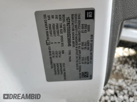 ✅ 2013 GMC Sierra 1500 Work Truck • VIN: 1GTN2TEXXDZ366945 • Lot: 80312064. Listed on Copart with 144,042 mi. Free auction sales archive from the USA and detailed vehicle history report at DreamBid. Image 12.