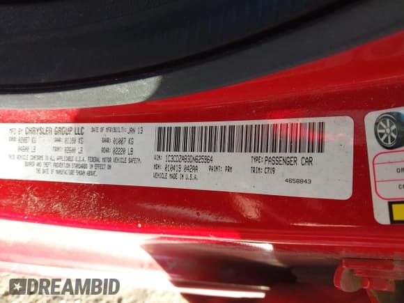 ✅ 2013 Dodge Avenger SE • VIN: 1C3CDZAB3DN625964 • Lot: 41199648. Wystawiony na IAAI z przebiegiem 173 355 mil. Bezpłatny archiwum sprzedaży aukcyjnych z USA i szczegółowy raport historii pojazdu na DreamBid. Zdjęcie 9.