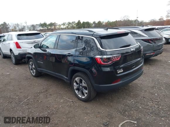 ✅ 2020 Jeep Compass Limited • VIN: 3C4NJDCB4LT246337 • Lot: 43676681. Listed on IAAI with 26,378 mi. Free auction sales archive from the USA and detailed vehicle history report at DreamBid. Image 3.