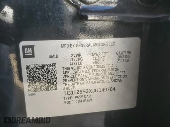 ✅ 2018 Chevrolet Impala Premier • VIN: 1G1125S3XJU149764 • Лот: 78257094. Опубликован ранее на Copart с пробегом 139 720 миль. Бесплатный доступ к архиву аукционных продаж из США и подробный отчёт об истории автомобиля на DreamBid. Изображение 15.