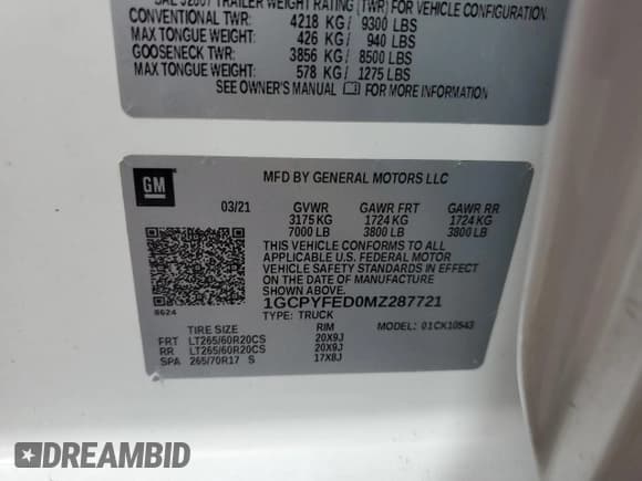 ✅ 2021 Chevrolet Silverado 1500 LT Trail Boss • VIN: 1GCPYFED0MZ287721 • Lot: 85778525. Wystawiony na Copart z przebiegiem 69 174 mil. Bezpłatny archiwum sprzedaży aukcyjnych z USA i szczegółowy raport historii pojazdu na DreamBid. Zdjęcie 12.