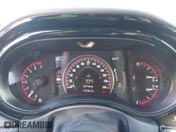 ✅ 2025 Dodge Durango GT • VIN: 1C4RDJDG6SC552872 • Lot: 43730583. Listed on IAAI with 14,736 mi. Free auction sales archive from the USA and detailed vehicle history report at DreamBid. Image 7.