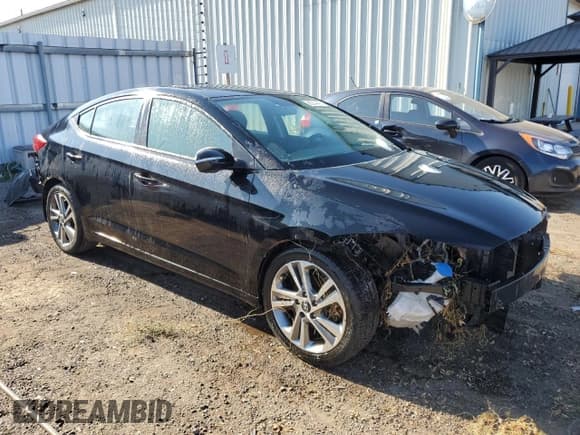 ✅ 2017 Hyundai Elantra SE • VIN: KMHD84LF1HU124571 • Lot: 80214415. Listed on Copart with 154,824 mi. Free auction sales archive from the USA and detailed vehicle history report at DreamBid. Image 4.